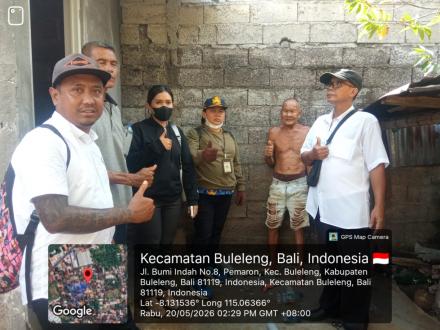 Monitoring dan Evaluasi (Monev) Program Bantuan Jamban KKM di Desa Pemaron